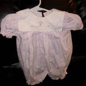 Petit ami smocked light pink